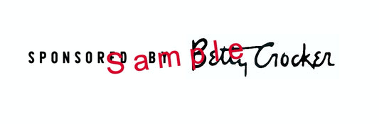 Betty Crocker Stand Mixer Logo Decal