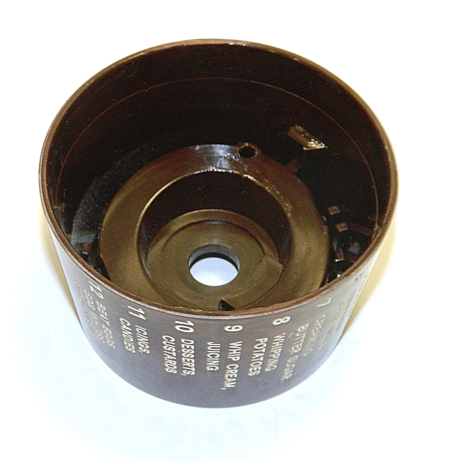 Mixmaster Speed Dial For Models - 1-7A, 1-8B, MMA, MMB, Vista - Brown