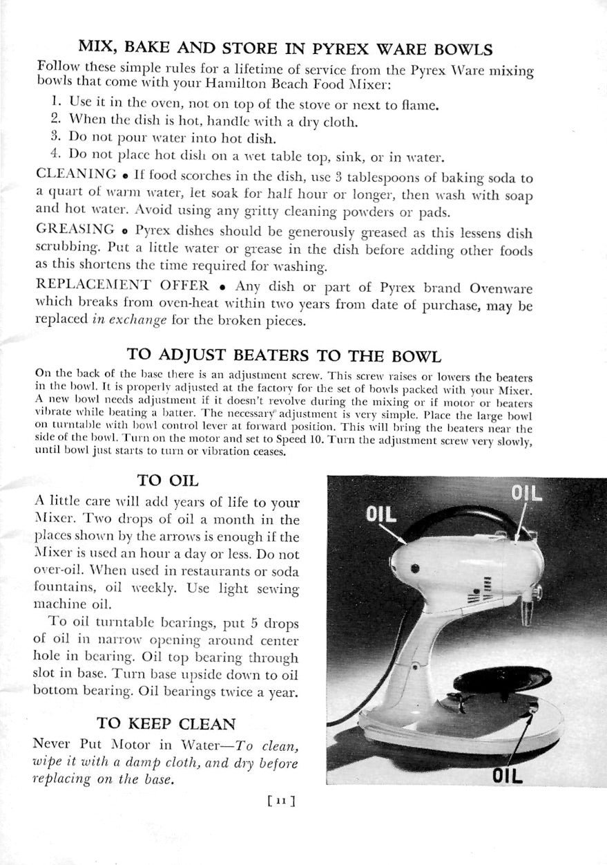 Hamilton Beach Manual For Model G - (Download)