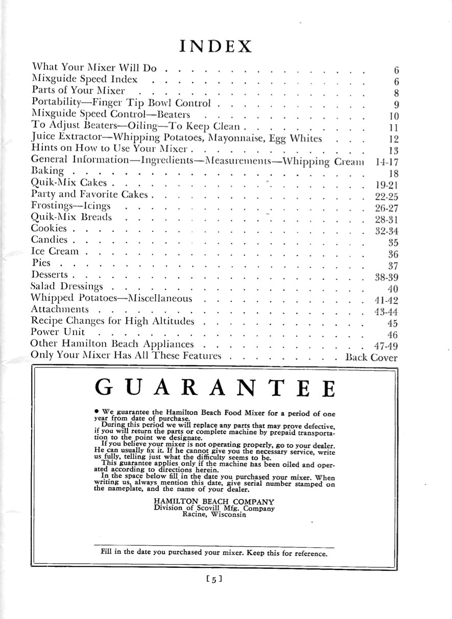 Hamilton Beach Manual For Model G - (Download)