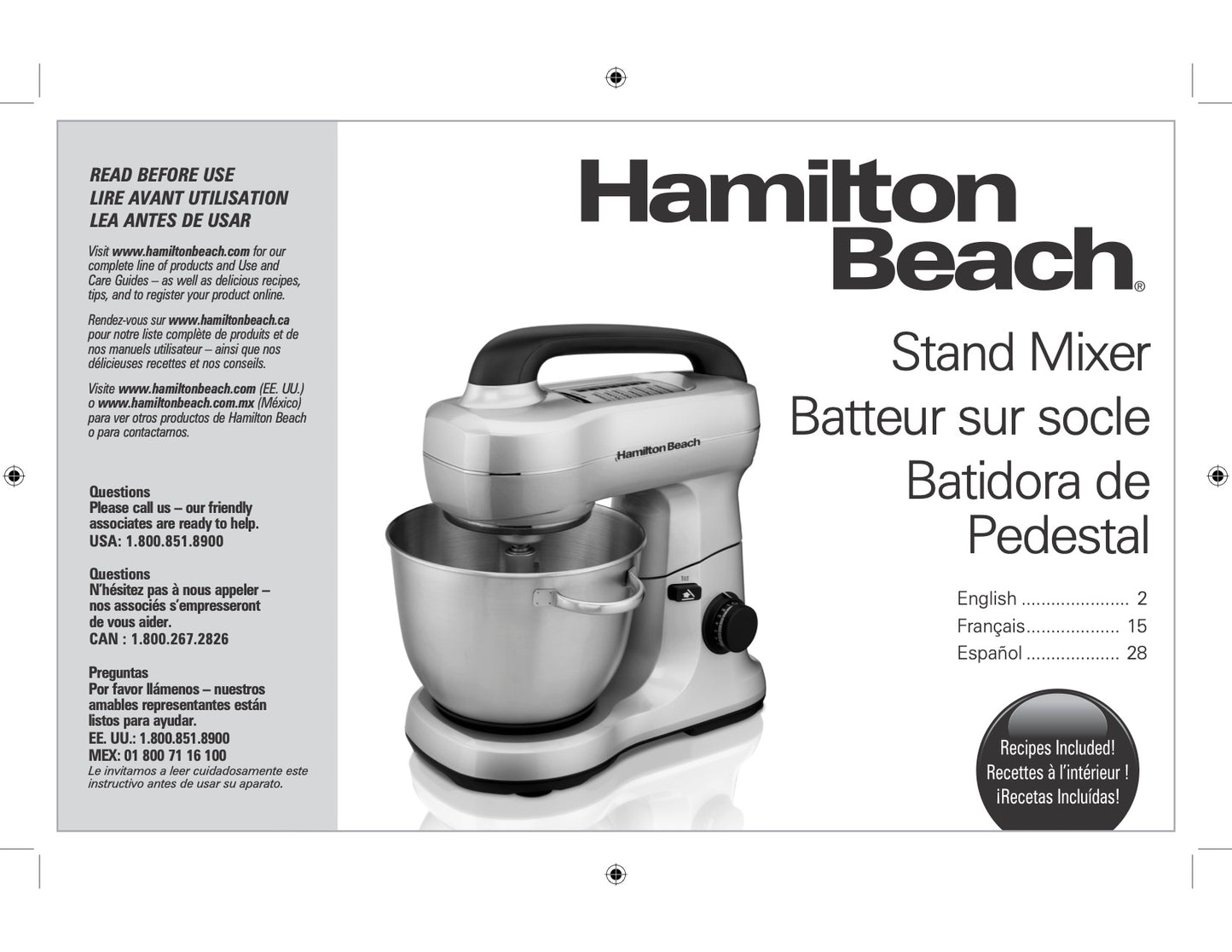 Hamilton Beach Manual For Model 63393 - (Download)