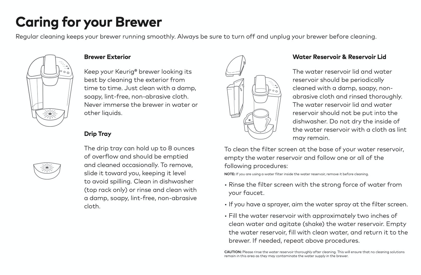 Keurig K55 Single Serve K-Cup Pod Coffee Maker Manual  (Download)