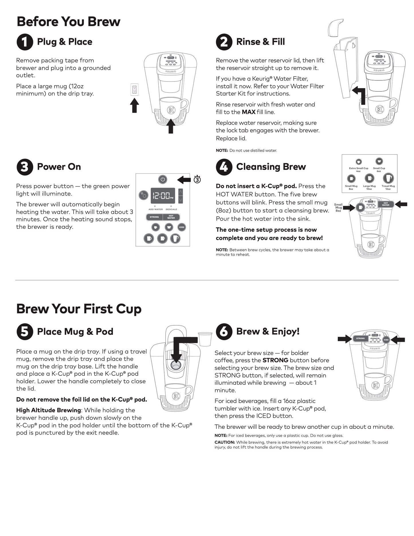 Keurig K-Elite K90 Single Serve K-Cup Pod Coffee Maker Manual  (Download)