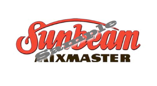 Mixmaster Models 9, 10 and 11 Logo Decal