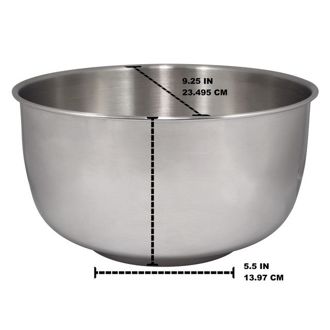 Replacement Stainless Steel Bowl Set - Fits Sunbeam & Oster Mixers
