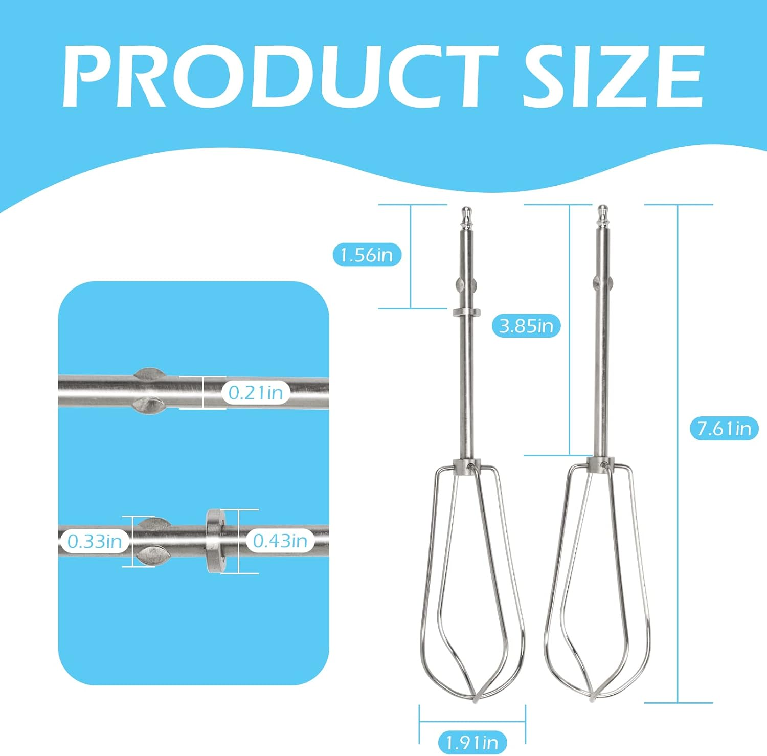 Cuisinart CHM Hand Mixer Beaters-Models: HM-50, HM-70, 90S,  7 5 3