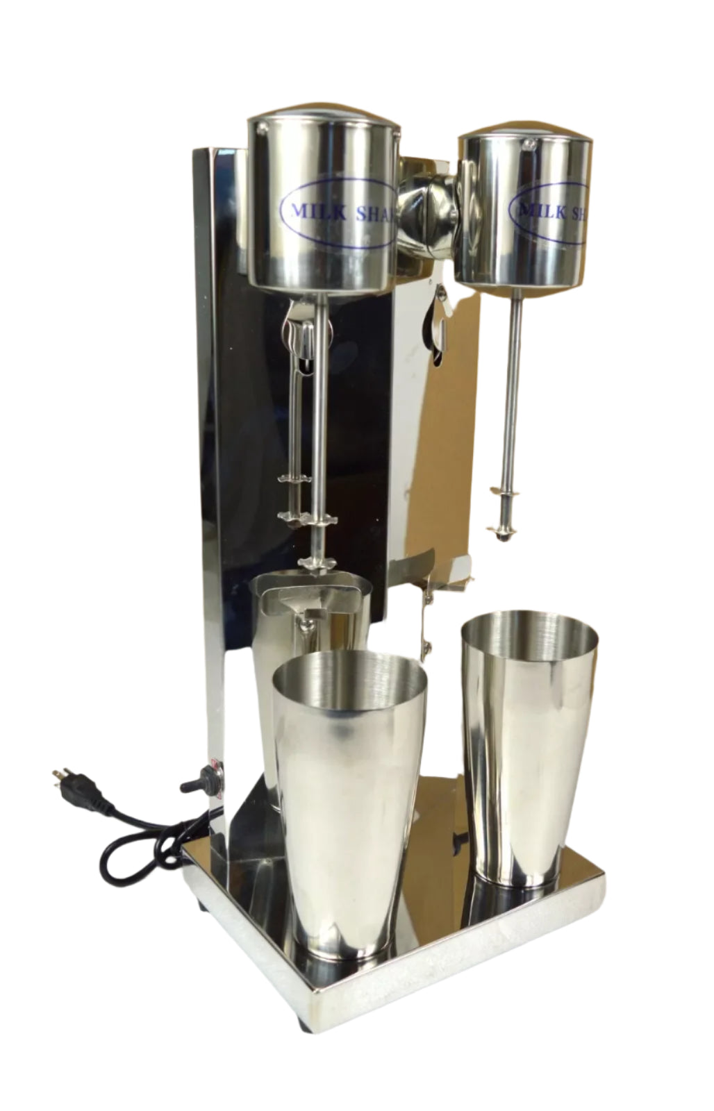 Milk Shaker Mixer Electric Cocktail Blender Double Head - Stainless Steel
