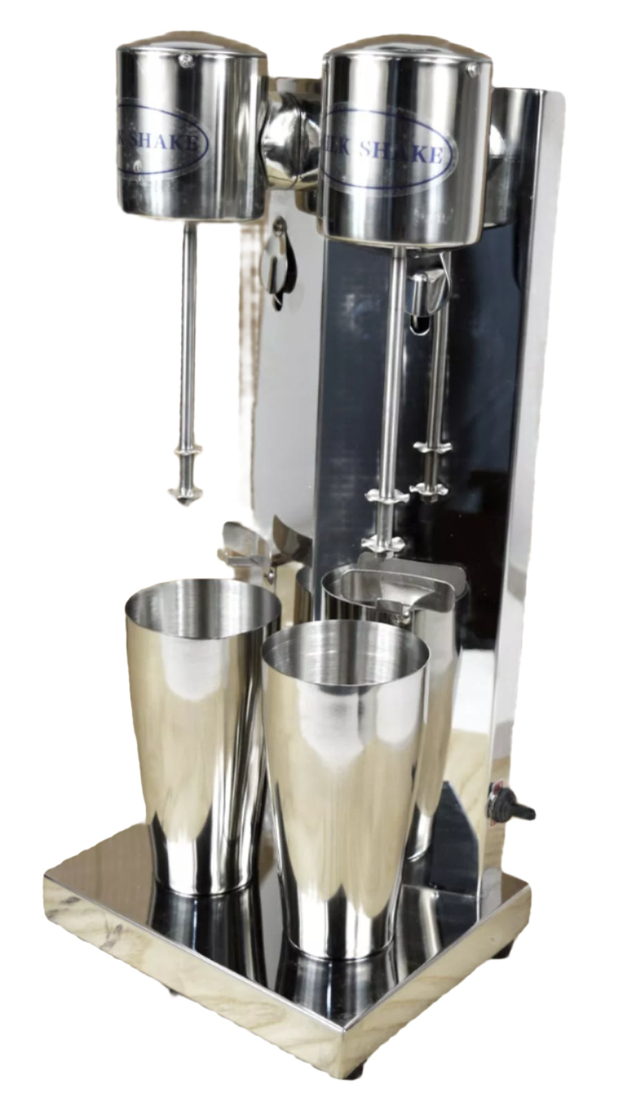 Milk Shaker Mixer Electric Cocktail Blender Double Head - Stainless Steel