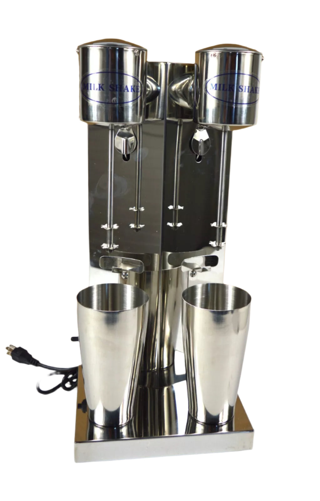 Milk Shaker Mixer Electric Cocktail Blender Double Head - Stainless Steel