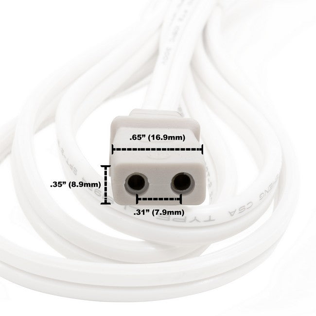 Mixmaster Replacement 2 Prong Power Cord - White