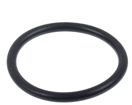 A black rubber O-ring or gasket shown on a plain white background.