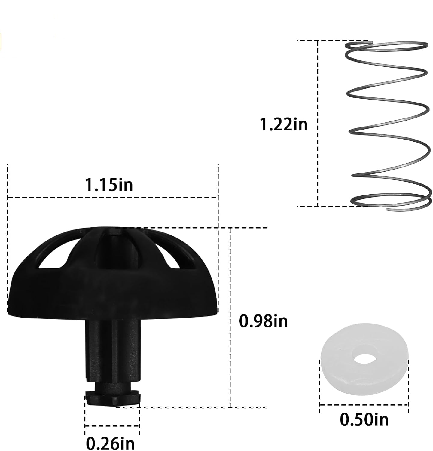 Coffee Replacement Brew Basket Spring Loaded Stopper Kits
