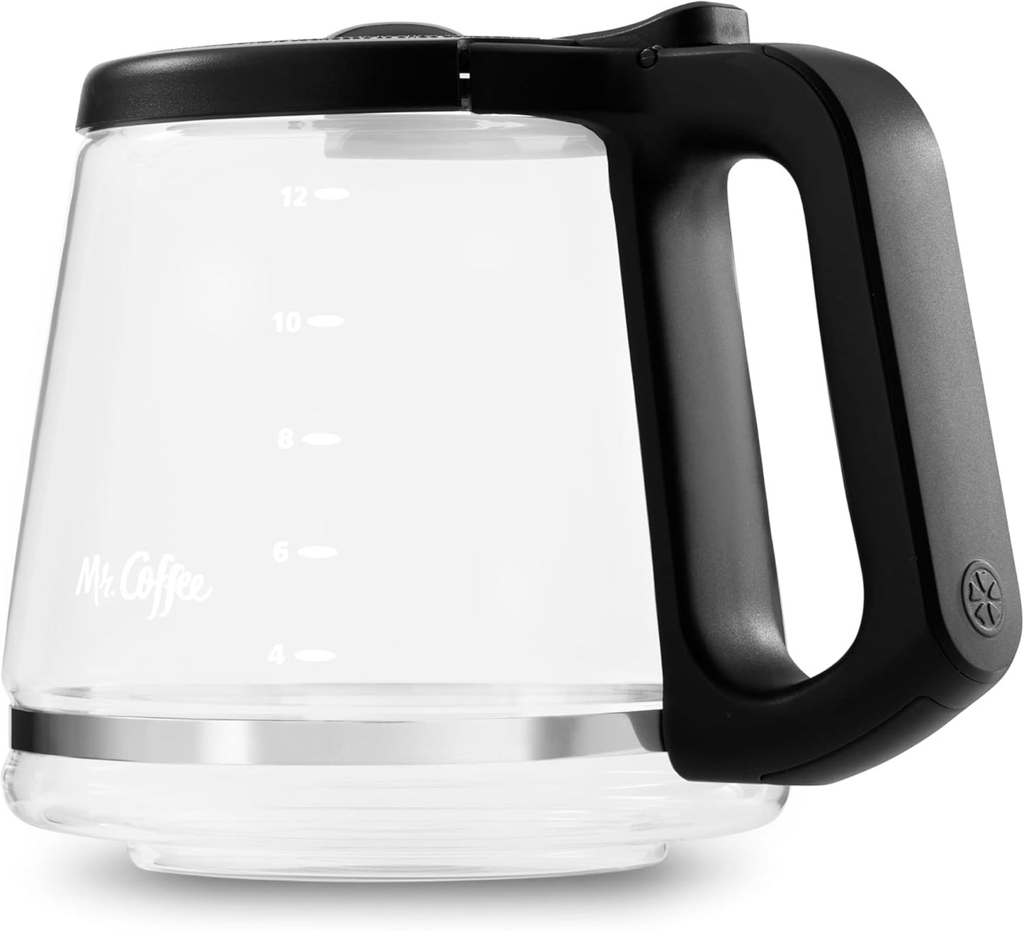 Mr. Coffee Replacement Glass 12 Cup Carafe for Fit RF, LM, PC & SC,BVMC-RF300, BVMC-MSX23, BVMC-MMX23,BVMC-SC12BL1-2,BVMC-PL12BL1-NP,BVMC-EM100 Series coffeemakers.