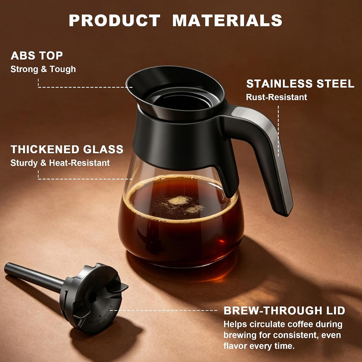 Ninja Coffee Maker 10 Cup Replacement Coffee Pot Carafe