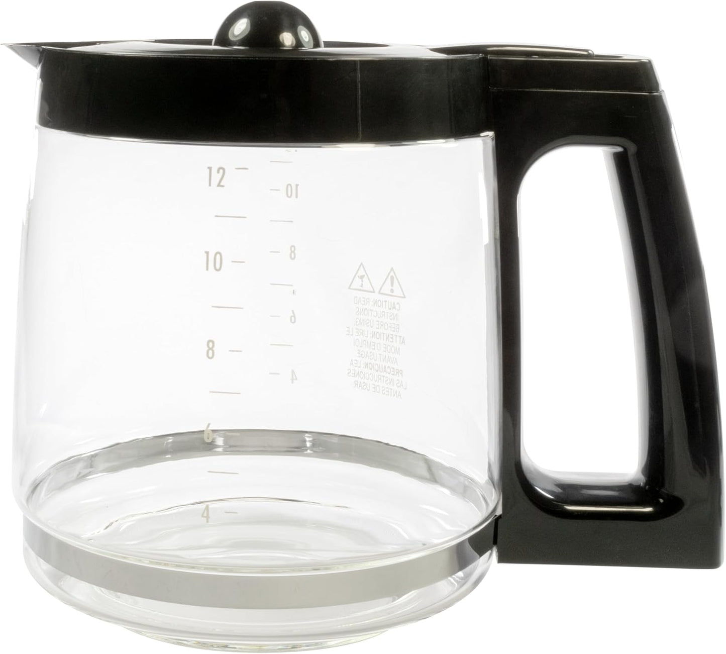 Hamilton Beach 990117800 Coffee Maker Carafe 12 Cup Fits 49980Z, 49983, 49618, 46300, 49976