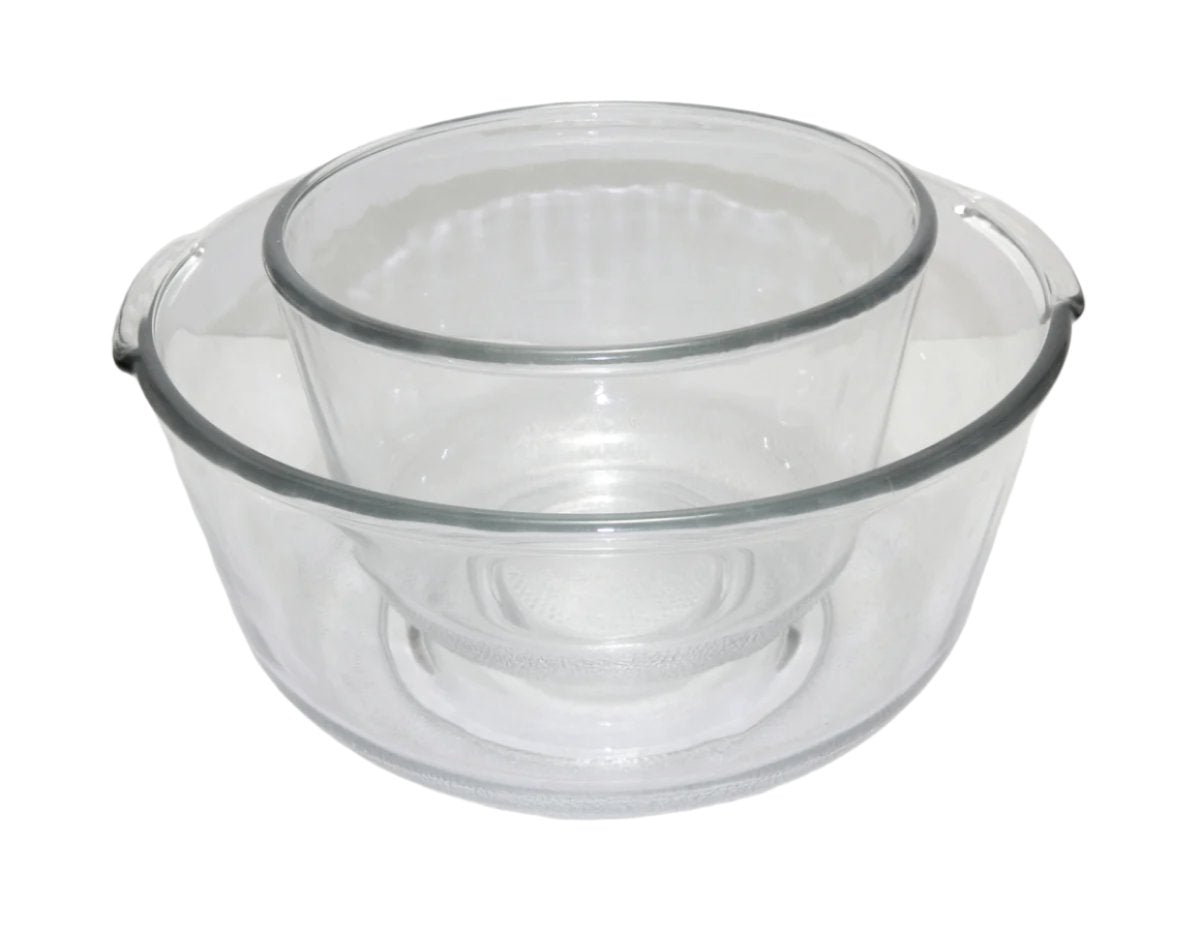 Sunbeam Mixmaster Clear Glass Bowl Set For Models 1-7A,1-8B,MMA,MMB etc...