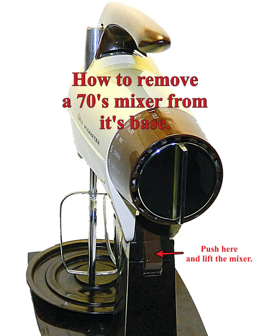 Removal and Replacing Mixmaster Motors From Their Base - 1970's Models
