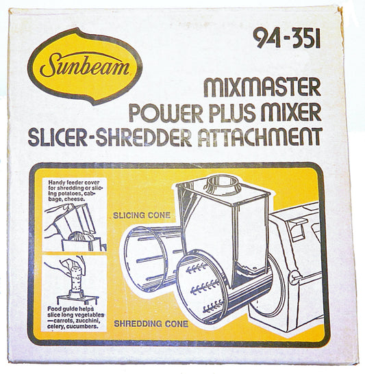 Mixmaster Slicer/Shredder Attachment For Power Plus Models - 94-351