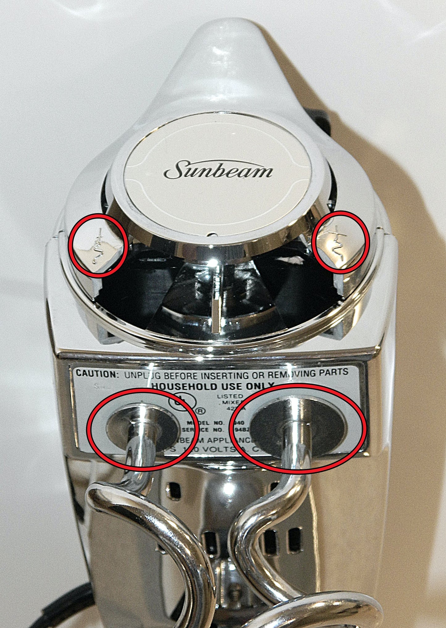 Mixmaster Dough Hooks For Models 1940,2358,2360 and More