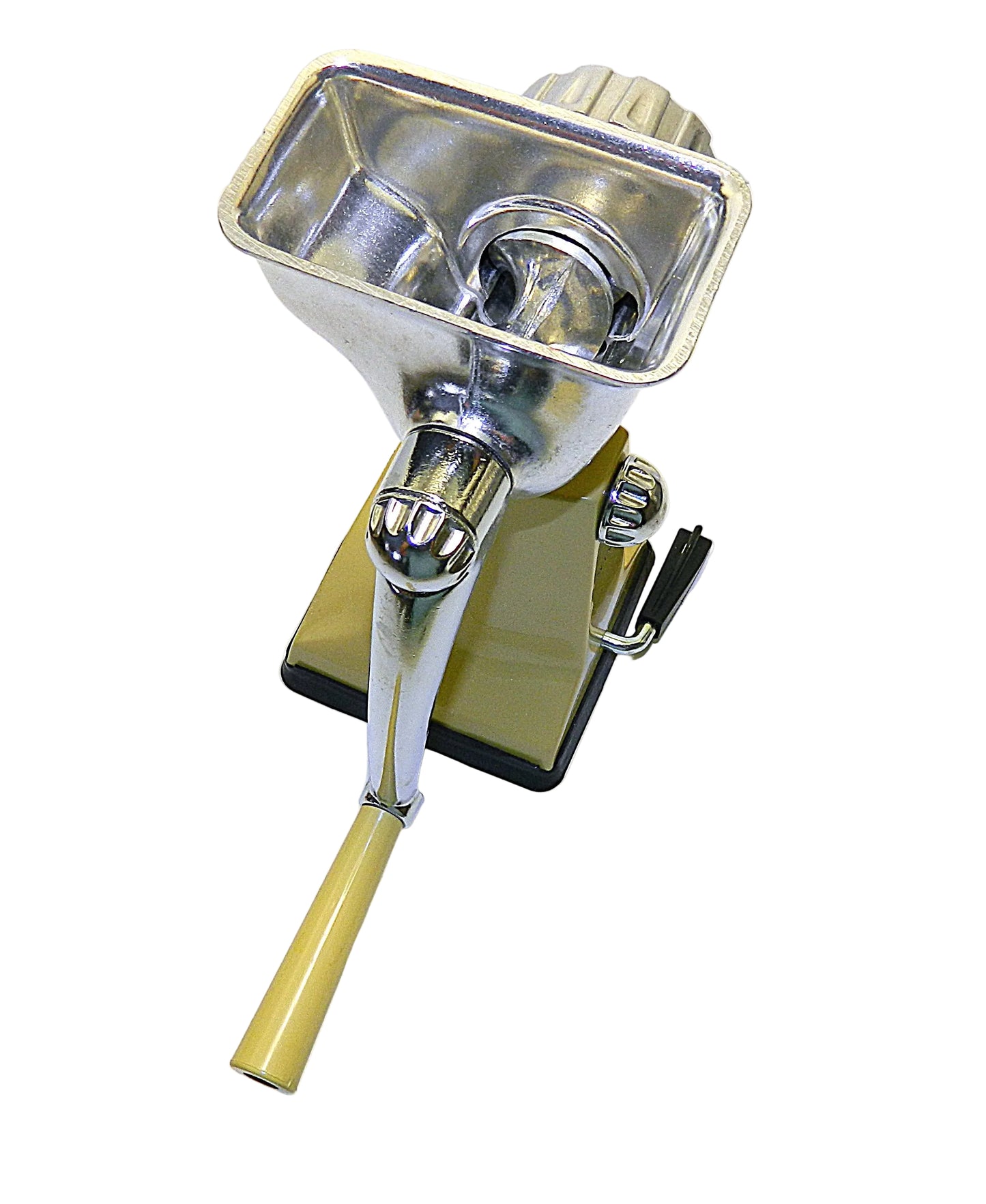 Rival Grind O Mat Model 303 Meat Grinder Food Chopper w/Vac O Matic Base - Yellow