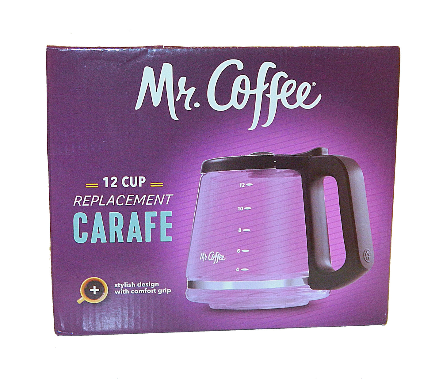 Mr. Coffee Replacement Glass 12 Cup Carafe for Fit RF, LM, PC & SC,BVMC-RF300, BVMC-MSX23, BVMC-MMX23,BVMC-SC12BL1-2,BVMC-PL12BL1-NP,BVMC-EM100 Series coffeemakers.