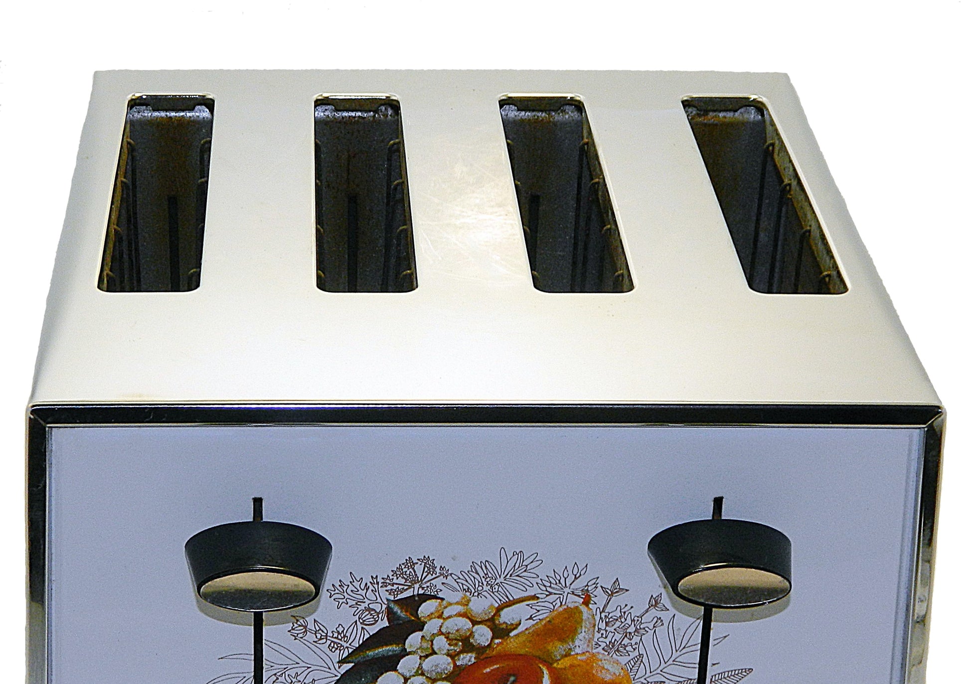 Toastmaster 4-Slice Toaster D154WH White Chrome - Fruit Design