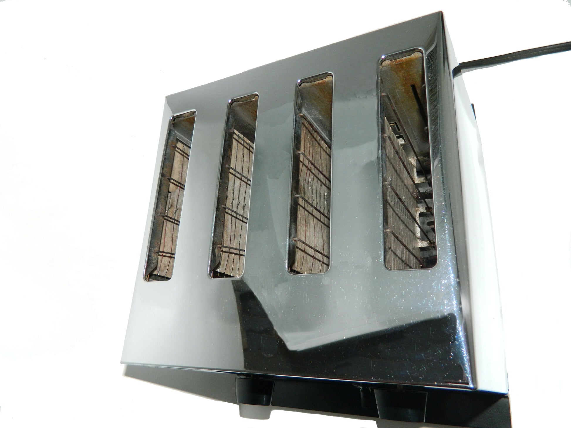 Toastmaster 4-Slice Toaster D154WH White Chrome - Fruit Design