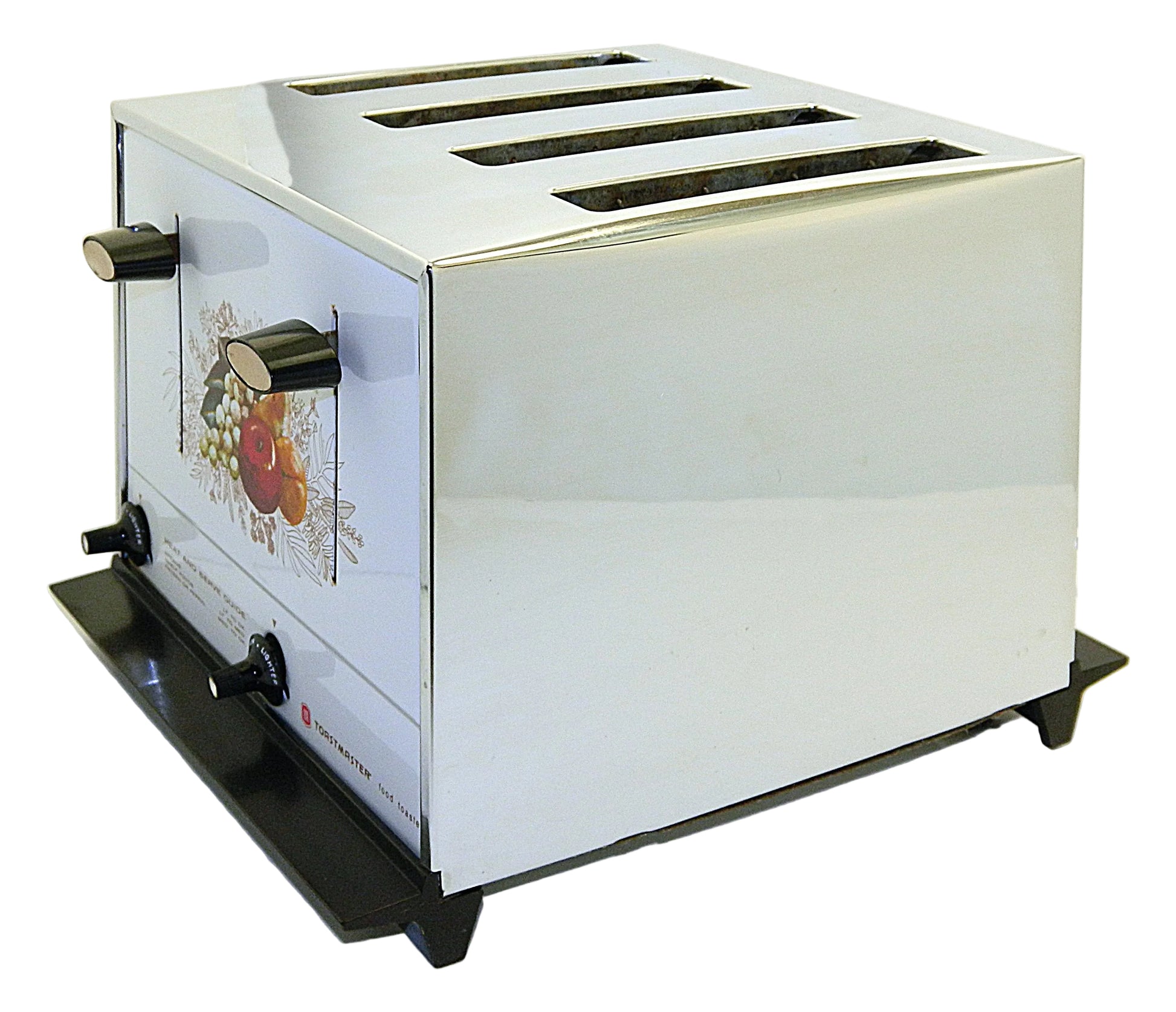 Toastmaster 4-Slice Toaster D154WH White Chrome - Fruit Design