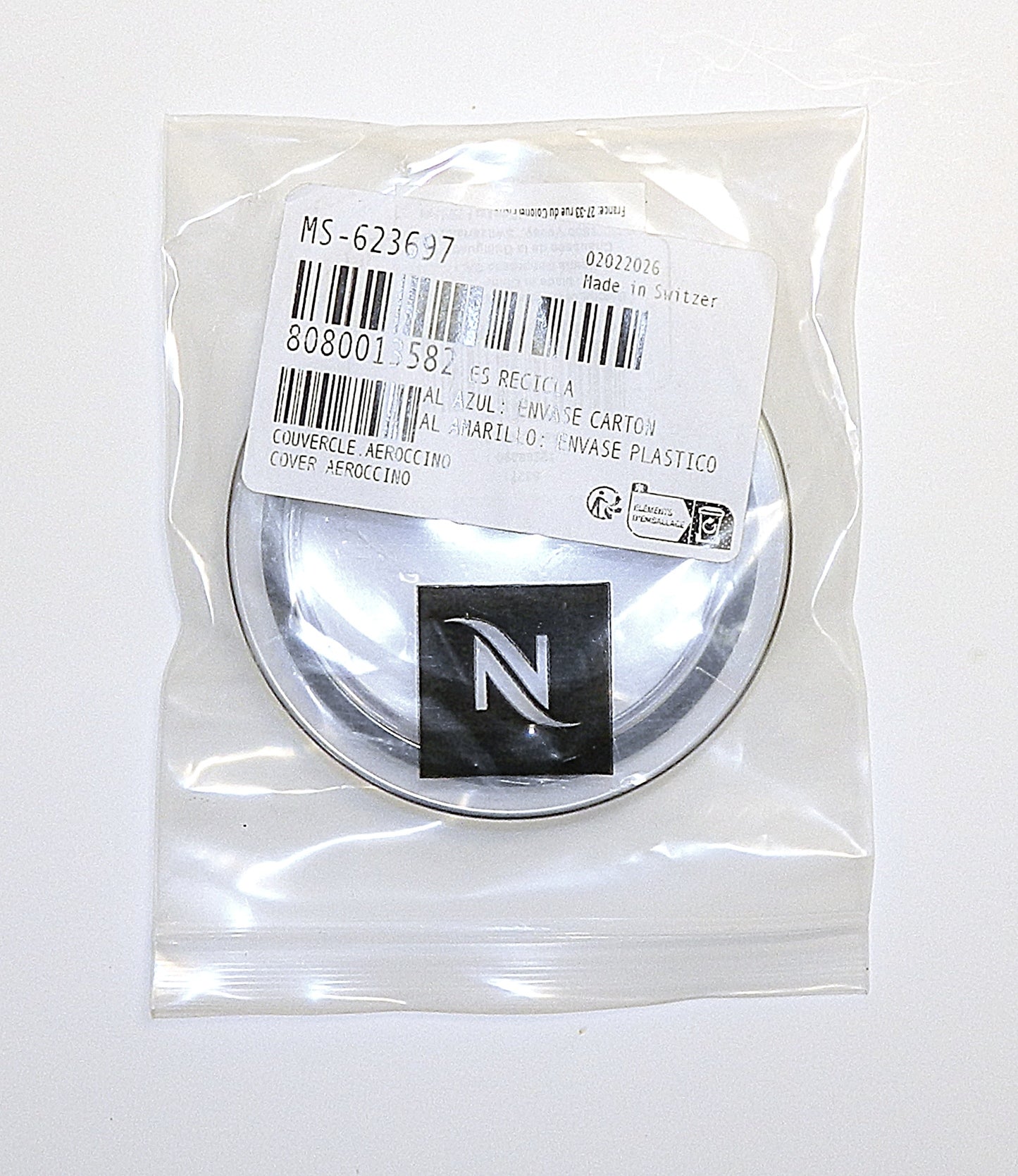 Krups MS-623697 Lid Cover fits Nespresso Krups Aeroccino 3 Frother 3593 3594