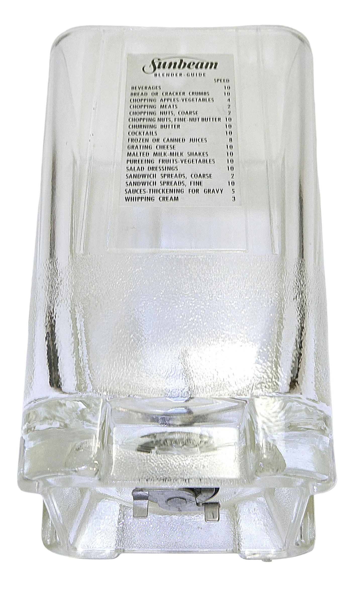 Mixmaster Blender Attachment Jar, Blades and Lid - w/Decal For Models 5,7 and 9