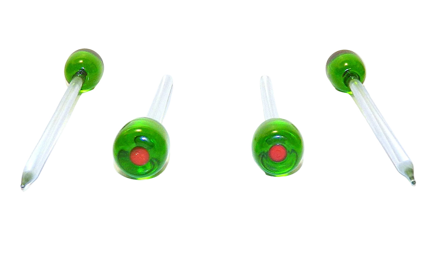 Martini Olive Picks - Glass,  Set Of 4