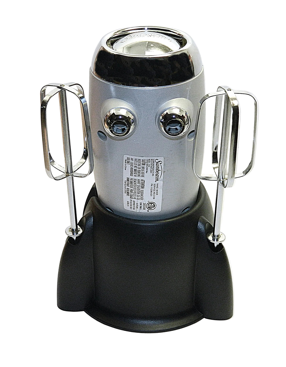 Sunbeam 6-Speed Handheld Mixer Heritage Model 3156 With Holder - Silver