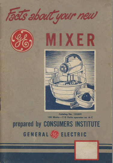 GE Manual For Model 133M9 - (Download)