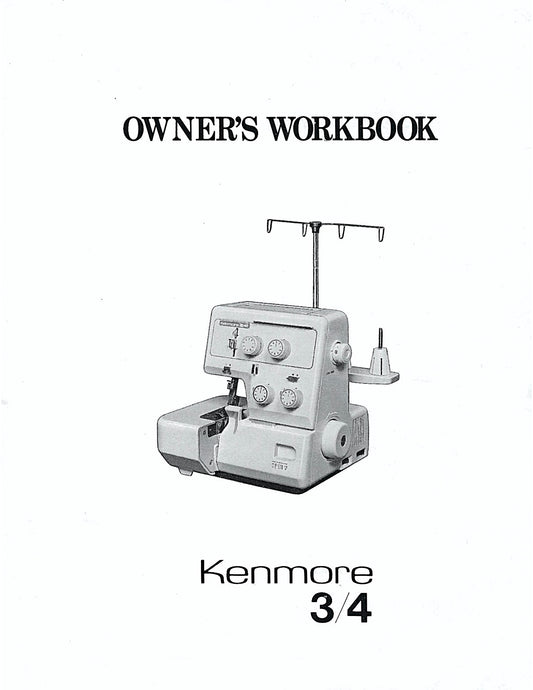 Kenmore Model 385. 564180 Serger Wk Bk