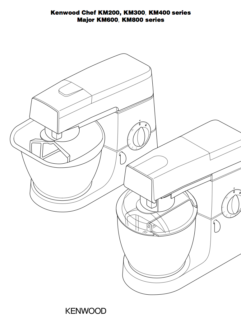 Kenwood Service Manual For Chef KM200, KM300, KM400