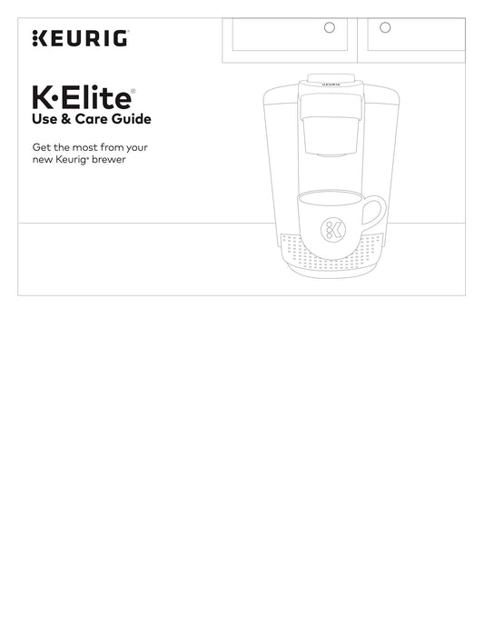 Keurig K-Elite K90 Single Serve K-Cup Pod Coffee Maker Manual  (Download)