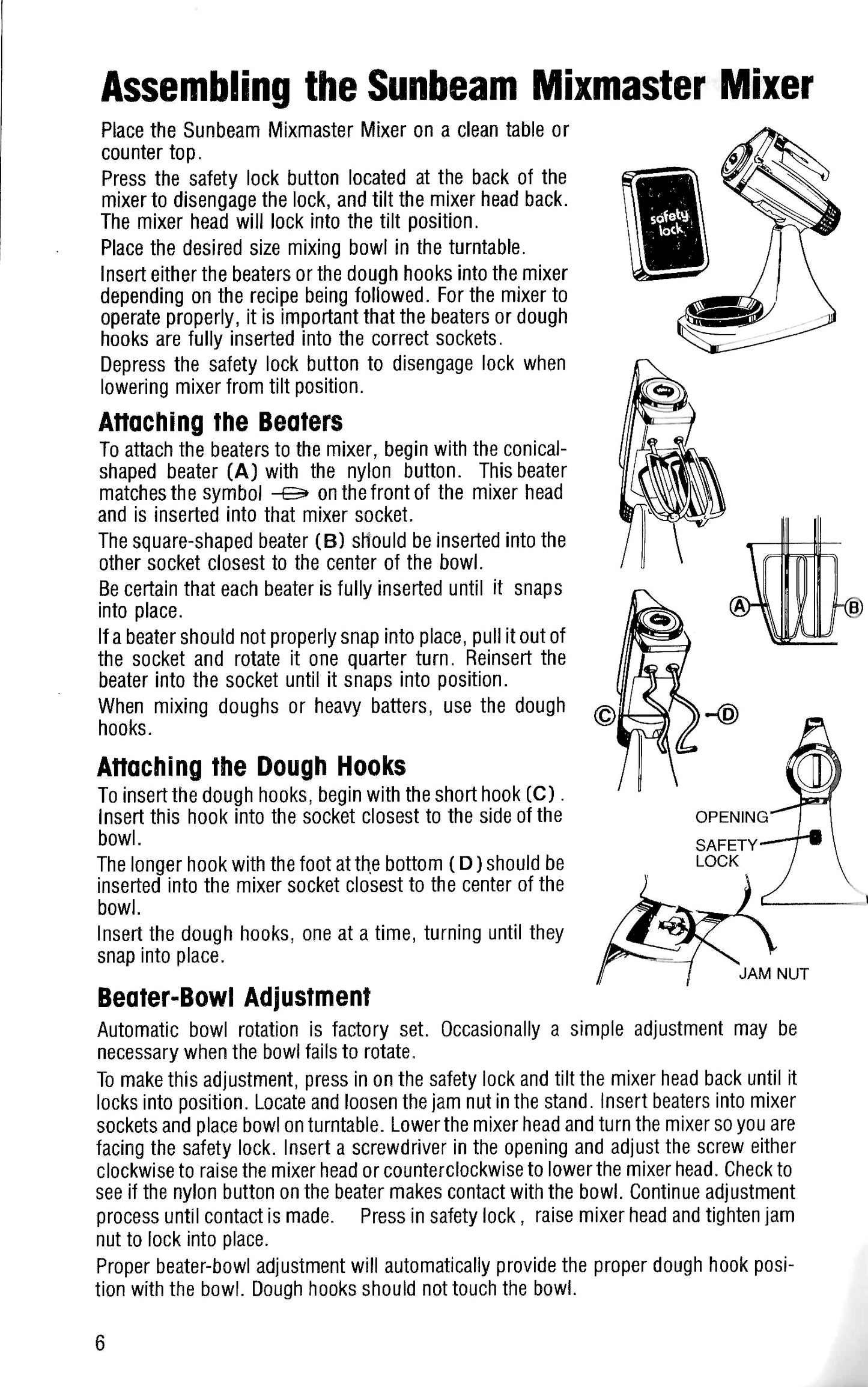 Mixmaster Manual For Sunbeam Power Plus Models  - (Download)