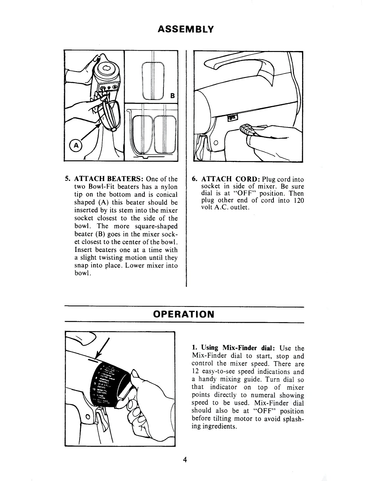 Mixmaster Manual For Model 1-7A,MMA,MMB - (Download)