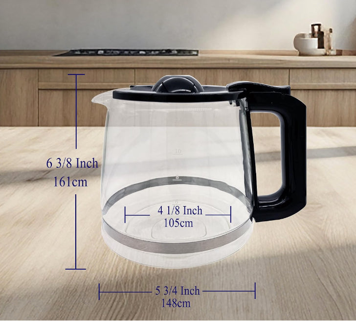 Mr. Coffee - 12-Cup Glass Coffee Carafe Compatible with Mr Coffee BVMC Series