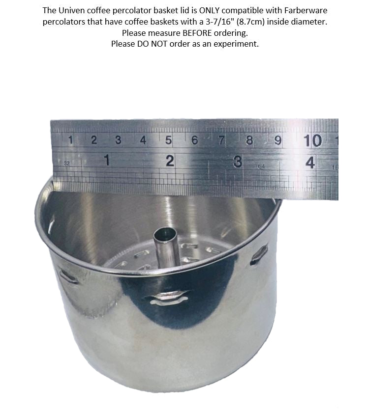 Farberware Basket Cover For Farberware Percolator Models FCP240, FCP280 and FCP412