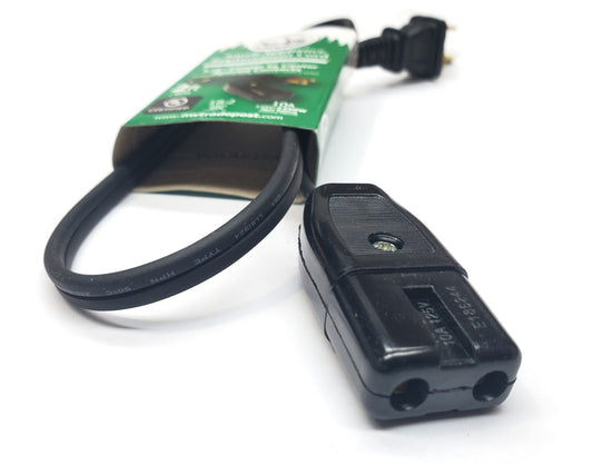 Replacement Power Cord for Vtg Universal Electric Toaster w/ 1/2" Spaced Prongs. 2'